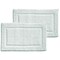 mDesign 100% Cotton Bath Mat, Hotel-Style Bathroom Floor Rug, 2 Pack